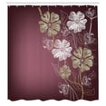 thumbnail image 2 of Ambesonne Art Shower Curtain, Cherry Blossom Fantasy Garden, 69"Wx75"L, Mauve Taupe, 2 of 4