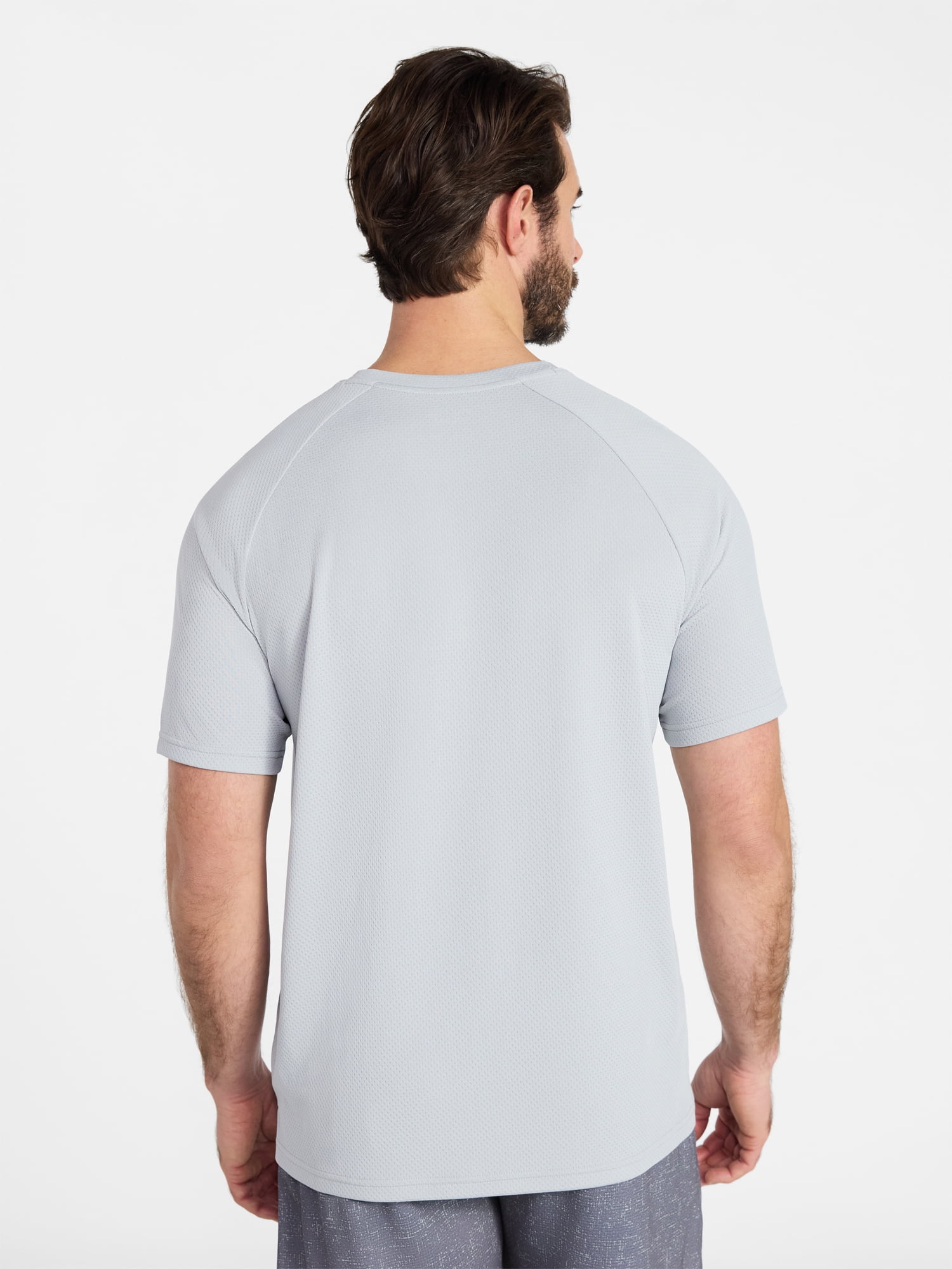 Athletic Works Men's and Big Men's DriWorks Mesh Tee with Short Sleeves, Sizes XS-5XL