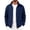 Navy, variant on Men's Stand Collar Full Zip Polar Fleece Jacket Single Chest Zip Pocket Soft Thermal Mid Layer For Ski Resort Base Layering Long Car Road Trips & Air-Conditioned Office Shifts Navy XXL