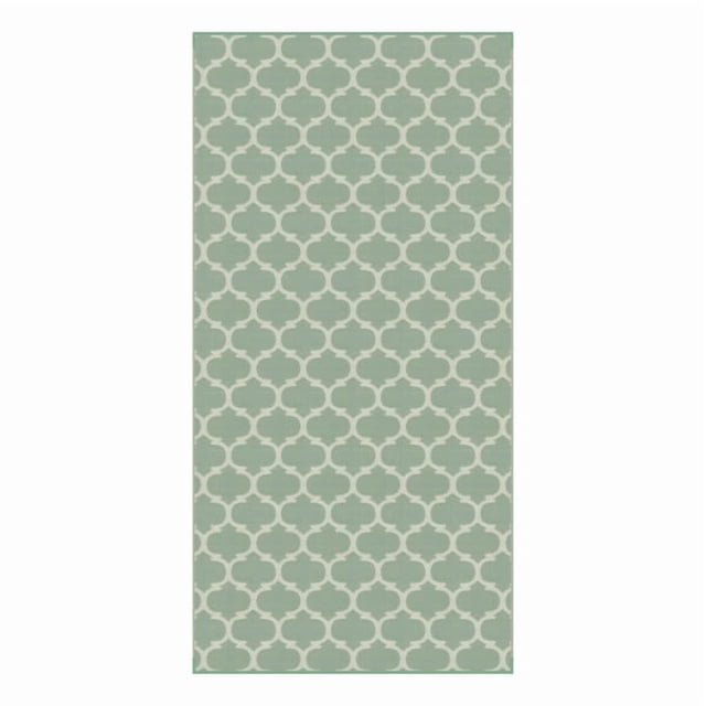 Lippert Components Patio Mat 2021028035 16 Foot Length x 8 Foot Width; Green; Polypropylene; Reversible Fabric; UV/Mold/Mildew Resistant; Without Grommets/Stakes