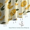thumbnail image 6 of Yellow Lemon Fruit Slices White Pattern Shower Curtain 72"x72" ,Bathroom Decorative Shower Curtains Set with 12 Hooks,Modern Waterproof Washable Shower Curtain, 6 of 6