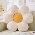 thumbnail image 1 of Almohada con forma de flor Voioe Cute Daisy, de felpa blanca, 50 cm, 1 of 6
