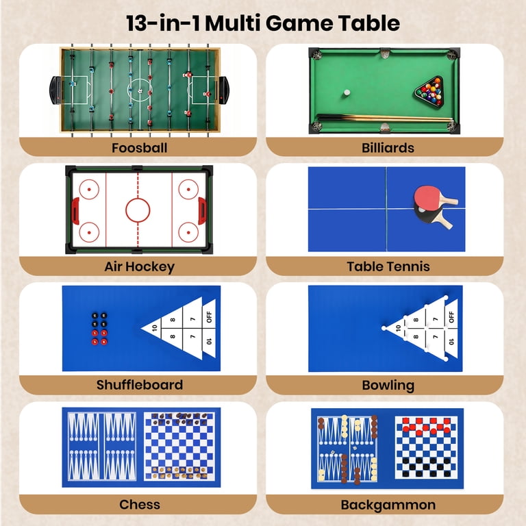 GVDV 13-in-1 Multi Game Table,48