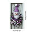 thumbnail image 5 of YWIYIUD 1Pcs Christmas Bow Door Banner Holiday Berry Photography Background Winter Christmas Purple Decoration for Front Door Porch Xmas Party Decor NewYear Supplies 71x35 Inches, 5 of 6