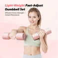 thumbnail image 4 of MERACH Adjustable Dumbbell Set, 4 in 1 Free Hand Weights for Women, Home Gym, 8.8 lbs, Set of 2, 4 of 7