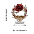 thumbnail image 3 of CY5O5ee Mother'S Day Tabletop Decoration Love You Mothers Day Gifts Presents From Daughter Son Christmas Birthday Gifts Desk Signs for Home Bedroom Room Shelf Table Decor (Roses), 3 of 6