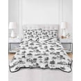 thumbnail image 2 of Twin XL Quilt Bedding Set, Farmhouse Country Reversible Summer Quilt 3 Pieces, Vintage Castle Trees Rustic Lightweight Bedspreads Coverlets with 2 Pillow Shams for All Seasons, 2 of 5