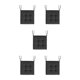 thumbnail image 1 of Ounissouiy Cojines de poliéster para sillas: lujosos y cómodos, diseñados para un cómodo cojín de asiento de silla, negro Type2 NO2, 1 of 6