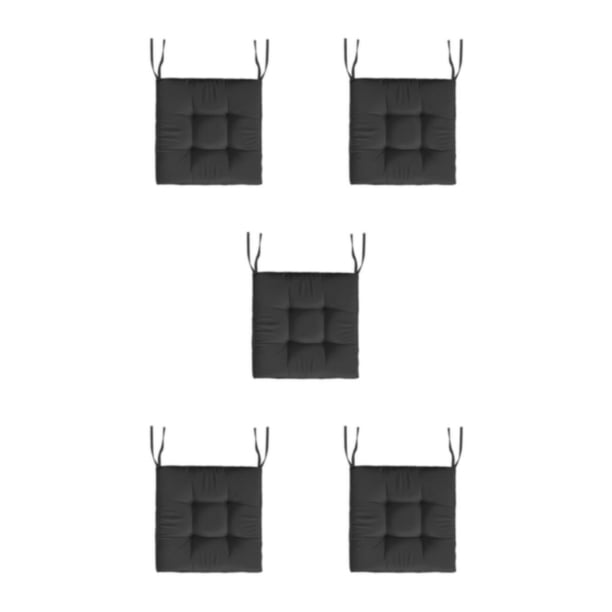 Ounissouiy Cojines de poliéster para sillas: lujosos y cómodos, diseñados para un cómodo cojín de asiento de silla, negro Type2 NO2