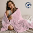 thumbnail image 2 of Pink White Christmas Tree Throw Blankets, Winter Pine Tree Snowflake Soft Fleece Blanket Decorative for Home Sofa Couch Chair Living Bedroom, 60x80 inches,, 2 of 8