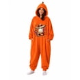 thumbnail image 2 of Halloween Cute Flannel Onesie for Women Men, Oversize Hood Soft Plush Pajama Jumpsuit, Sleepwear for Party Cosplay Home Lounge Brown 3XL, 2 of 5