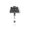 thumbnail image 1 of WIRESTER Acrylic Reel ID Holder Belt Clip Badge Retractable with Alligator Clip for Office Worker, Medical Staffs, Nurse, Doctor, Teacher, Student - Animal Black Persian Cat, 1 of 5