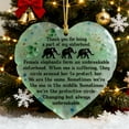 thumbnail image 2 of HomeDM Christmas Ornament Xmas Tree Hanging Pendant Keepsake Gift for Men Women Friends 2D Acrylic Xmas Ornament Tree Wedding Party Decorations, 2 of 4