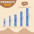 thumbnail image 2 of 4/5.1/6.3/7.1/8/9.4 Inch 5 Pcs Silicone Elastic Rubber Wrapping Bands, Deep Blue, 2 of 6
