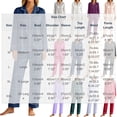 thumbnail image 3 of yillto Women Pajamas Sets Pants Button up Pjs Set Long Sleeve with Pockets Sleepwear Loungewear 2 Piece, 3 of 6