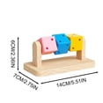 thumbnail image 3 of Product Classification Hamster Toys Enrichment Wooden Puzzle Cube for Interactive Whimsy and Chew, 3 of 7