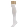 thumbnail image 5 of Diabetic Over The Calf Knee Socks for Men and Women 6 Pairs White Size 10-13, 5 of 6
