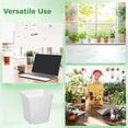 thumbnail image 5 of 200 Pcs Clear Nursery Pots, 3.1 x 2.7 x 1.9 in Plastic Square Flower Pots, Seed Starting Pots with Drainage Holes, Succulent Planter for Garden Office Balcony Indoor Outdoor Plant, 5 of 5