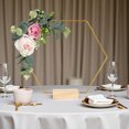 thumbnail image 5 of DIY Wreath Metal Ring With Wooden Base - Floral Arrangement for Wedding Centerpieces Table Decor and Party Ornament, 5 of 6