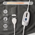 thumbnail image 4 of SUNNY HEAT Electric Heated Blanket, 72'' x 84'', Comfortable Polar Fleece, Light Grey, 4 of 6