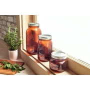 Ball(R) Wide Mouth Canning Jars 4/Pkg-Quart Elite Color Series Amber, 32oz