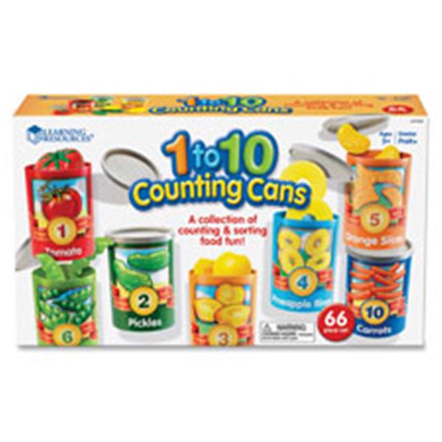 Learning Resources Ensemble de 1 à 10 Canettes, 67 par Ensemble