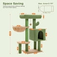thumbnail image 6 of PEQULTI 35.4" Cactus Cat Tree Tower Large Scratcher with Cozy Condo Perch for Indoor Cats Green, 6 of 10
