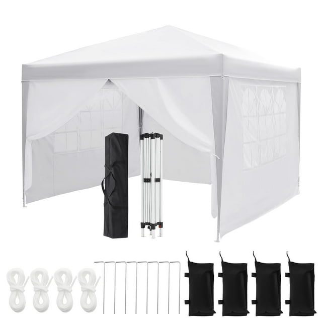 BeesClover Pop Up Canopy Tent for Outdoor Parties, Beach, Camping & Backyard | Waterproof, UV Protection & Carry Bag Included – Stay Cool & Protected