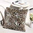 thumbnail image 4 of Home Soft Things Animal Print Faux Fur Pillow Covers, Set of 2, 20"x20", Biskra, 4 of 5