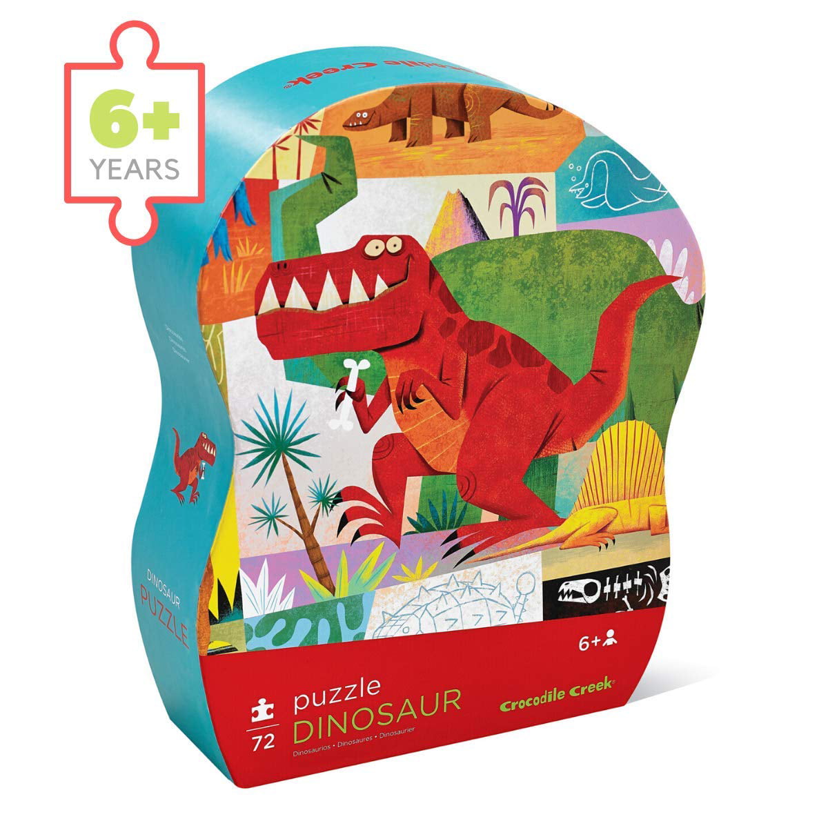 Lets Begin Dinosaurs Crocodile Creek 10 2-Piece Beginner Puzzles for Kids Ages 2 Years