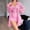 Pink, variant on Women's Sexy Robe Set 2 Piece Pajamas Sets Lace Cami Nightgown with Kimono Robes Nightwear