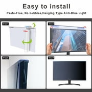 For Computer PC Desktop Monitor 25 inch (16:9 Ratio) [BISENTEK] Anti Blue Light Screen Protector Cover Guard, Eye Protection, Reduce fatigue / headache, Anti-Scratch, Anti-Shock, UV Blocking