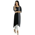 thumbnail image 4 of Bimba Women Kurta Designer Kurti With Pockets Asymmetrial Hem Summer Tunic, 4 of 9