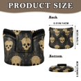 thumbnail image 2 of Haosy Gold Skull Golf Mallet Putter Cover Strong Magnetic Leather Golf Club Headcover Closure, 2 of 7