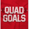 thumbnail image 2 of Quad Goals Weightlifting Barbell Plus Size Long Sleeve Graphic Tee Shirt Brisco Brands 2X, 2 of 5