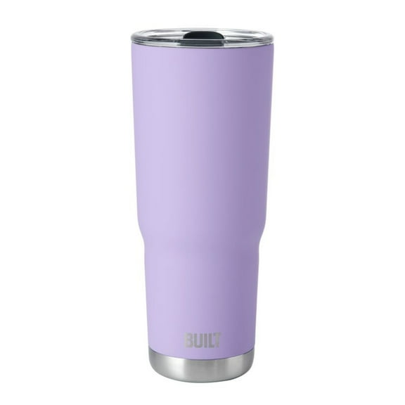 BUILT Torrent 30 oz Double-Wall Insulated Stainless Steel Tumbler Water Bottle, Lavender