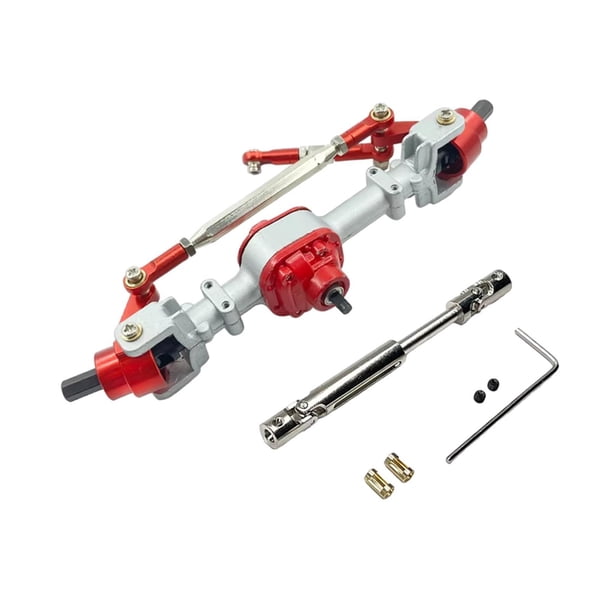Eje de vehículo RC Accesorio de coche RC Actualización Reemplazo con eje de transmisión para LC79 MN82 eje delantero plateado