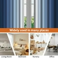 thumbnail image 6 of LFEEY Navy Blue and Greyish White Ombre Curtains, Room Light Blocking Curtains , 52x96inch, 2 Panel, 6 of 7