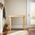 thumbnail image 2 of 35.8 Inch Solid Wood Console Table for Entryway, Sofa Table Narrow Entryway Table for Hallway, Behind The Couch, Living Room, Foyer, Wood Color, 2 of 11