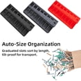 thumbnail image 4 of ABPETE M3 Screw Organizer, M3 Bolt Sorter, Bolt/Screw Length Sorter Tray with 7 Measuring Slots, for Hardware and Small Parts Storage (Red), 4 of 6