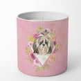 thumbnail image 1 of Caroline's Treasures Shih Tzu Fleurs Roses 10 oz Bougies Décoratives en Pot de Soya, 1 of 2