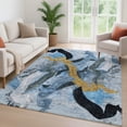 thumbnail image 6 of Addison Rugs Mayfield Premium Machine Washable Transitional Abstract Denim Rectangle Rug, 5' x 7'6", 6 of 6