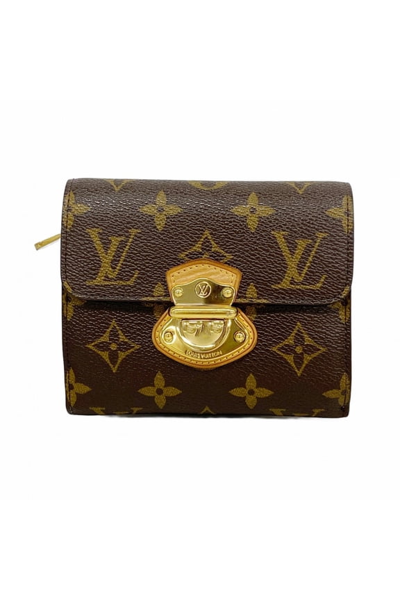 Pre-Owned Louis Vuitton Tri-fold Wallet Monogram Portefeuille Joy M60211 Brown Women's