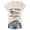 Beige, variant on YVNAURA Women 250th Anniversary USA Shirt V Neck American Flag Graphic Tee Patriotic Semiquincentennial 1776-2026 Top Casual Summer 4th of July Independence Day Shirt for Mom Wife, Beige, L