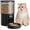 Cat Feeder Black-4L, variant on Automatic Feeder Dispenser: 6L Timed Small Dry Dispenser with 10s Voice - Distributeur Nourriture Chat Hund Programmable - Auto Pet Feeder with 1-6 Meals Black