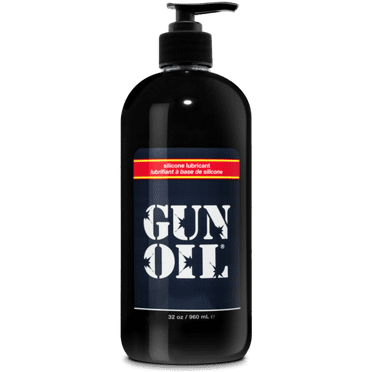 GUN OIL Silicone Lube - Long Lasting Silicone Based Personal Lubricant - 32oz / 960 ml Bottle with Pump! - DISCREET SHIPPING!