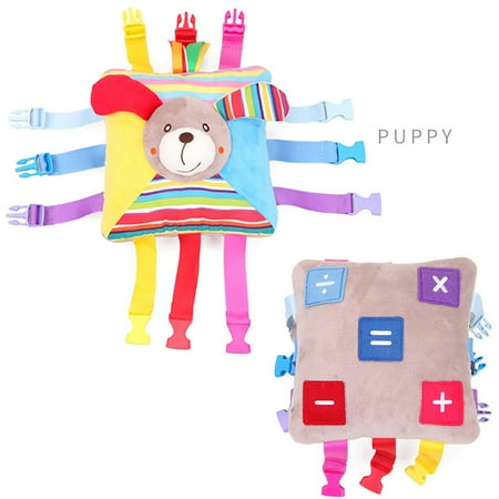 Honey Bees Top - BEAD BEE Baby Animals Cartoon Soft Plush Buckle Toy With Bell Educational Toy