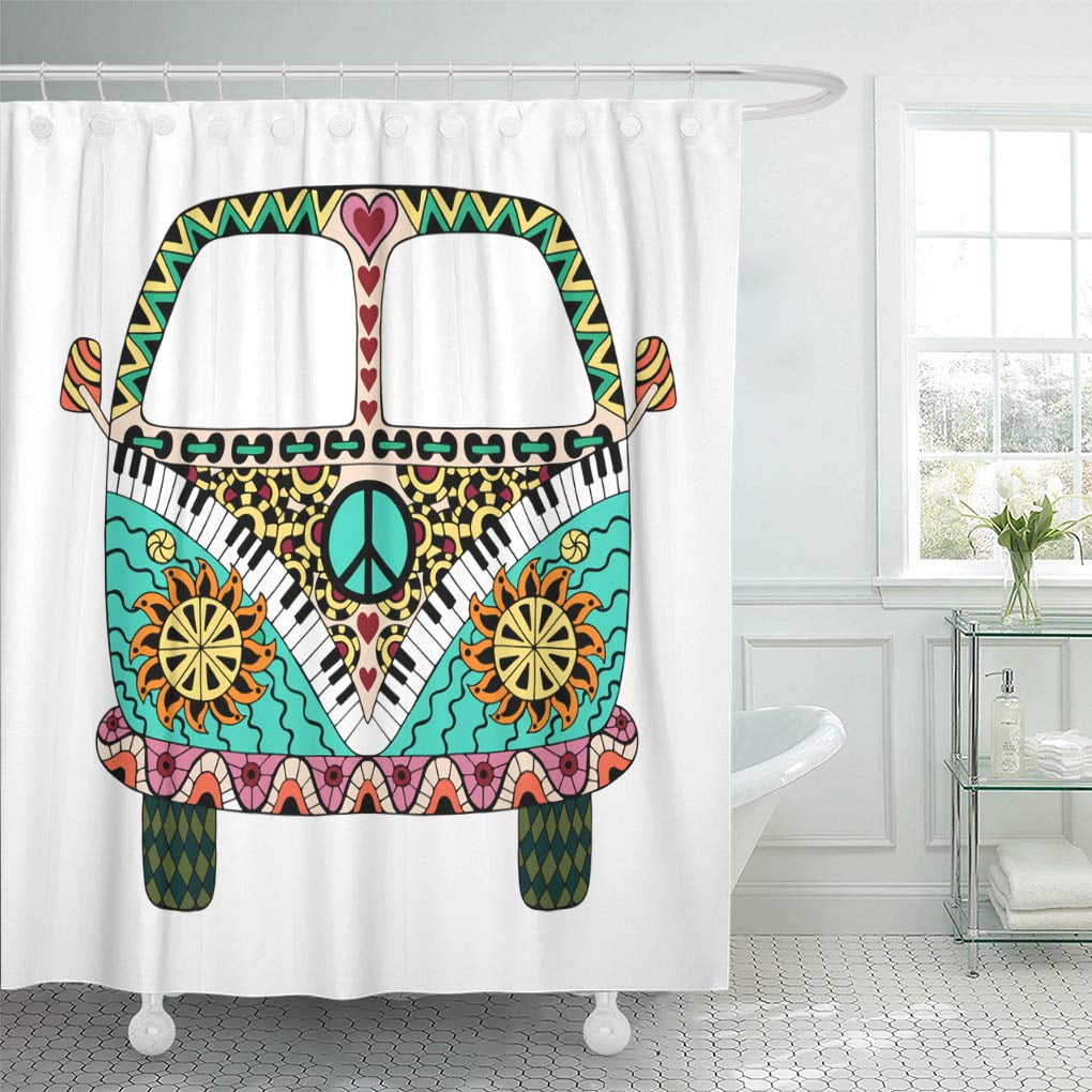 Download SUTTOM Hippie Vintage Car Mini Van in Zentangle for Adult ...