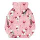 thumbnail image 4 of Sudadera con capucha para niña, para el Día de San Valentín, con estampado de color, de manga larga, informal, deportiva, con capucha, de manga larga, con inserciones en los hombros, blusa de poliéste, 4 of 6