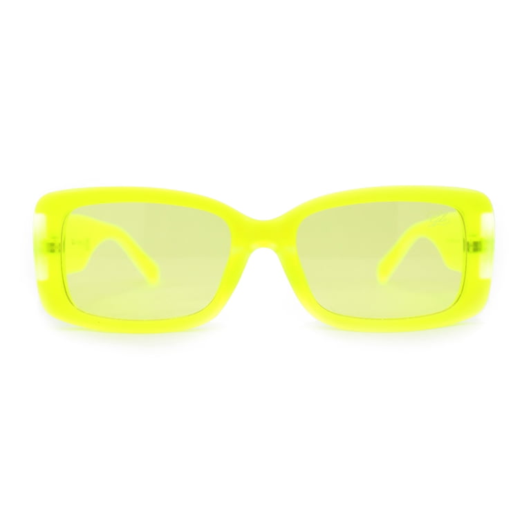 Yellow Mod Fashion Sunglasses Amazon.com: zeroUV Womens Mod Fashion Semi-Rimless Cat Eye  main image 3